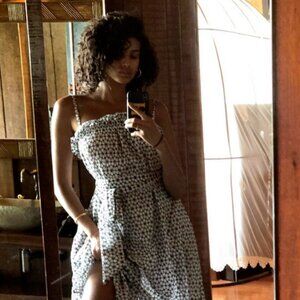 Lisa Marie Fernandez Liz Broderie Anglaise Slip Dress - no tie